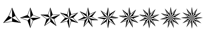 Basic Star Font OTHER CHARS