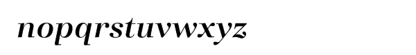 Basilia™ Medium Italic Font LOWERCASE