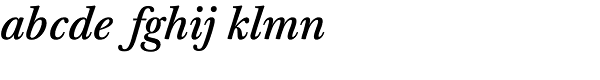 Baskerville 10 Pro Medium Italic Font LOWERCASE