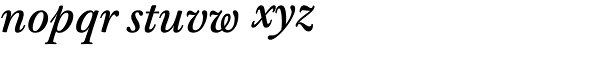 Baskerville 10 Pro Medium Italic Font LOWERCASE