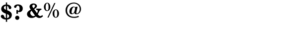 Baskerville Bold Font OTHER CHARS