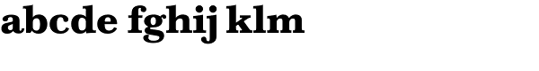 Baskerville Bold Font LOWERCASE