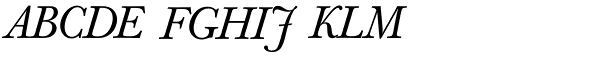 Baskerville Book BQ-Italic OsF Font UPPERCASE