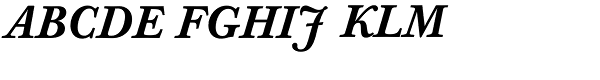 Baskerville Book Pro Med Italic Font UPPERCASE