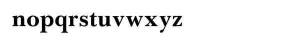 Baskerville Cyrillic Bold Font LOWERCASE