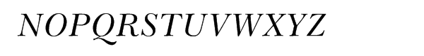 Baskerville LT™ Cyrillic Inclined Font UPPERCASE
