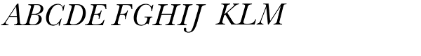 Baskerville No.2 Italic Font UPPERCASE