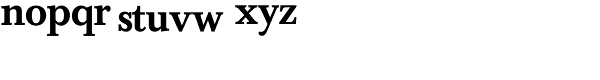 Baskerville Nr1 SH-Med Font LOWERCASE