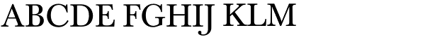 Baskerville Pro Regular Font UPPERCASE