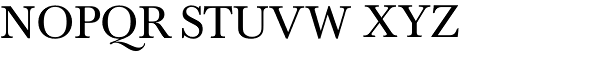 Baskerville Pro Regular Font UPPERCASE