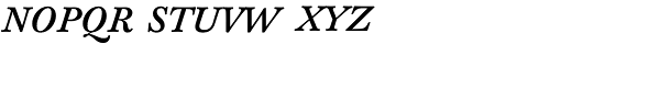 Baskerville Ten SC Italic Font LOWERCASE