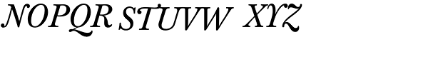 Baskerville Tx N Italic Font UPPERCASE