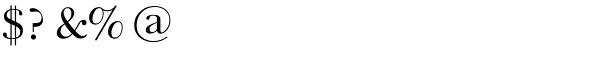 Baskerville Font OTHER CHARS