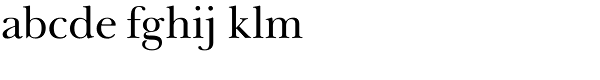 Baskerville Font LOWERCASE