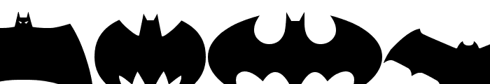 Batman Evolution Logo Font Font UPPERCASE