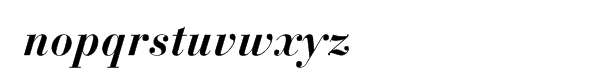 Bauer BodoniÂ® Bold Italic OSF Font LOWERCASE