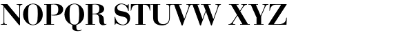 Bauer Bodoni D Demi Bold Font UPPERCASE