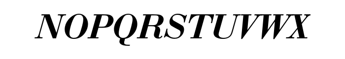 Bauer Bodoni Demi Bold Italic OT Std Font UPPERCASE