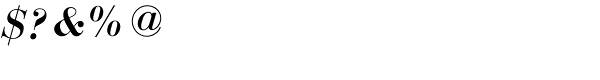 Bauer Bodoni EF Medium Italic Font OTHER CHARS