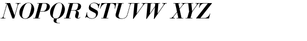 Bauer Bodoni EF Medium Italic Font UPPERCASE