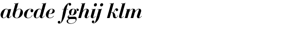Bauer Bodoni EF Medium Italic Font LOWERCASE
