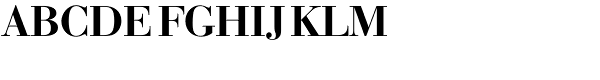 Bauer Bodoni EF Medium Font UPPERCASE