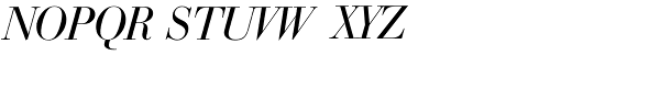 Bauer Bodoni Italic Font UPPERCASE