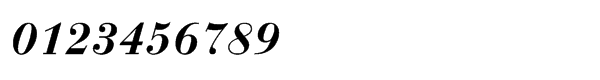 Bauer Bodoni Std Demi Bold Italic Font OTHER CHARS