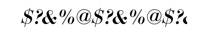 Bauer Bodoni TU Medium Italic OT Font OTHER CHARS