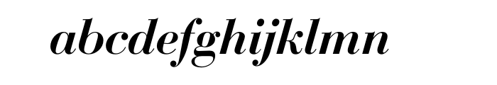 Bauer Bodoni TU Medium Italic OT Font LOWERCASE