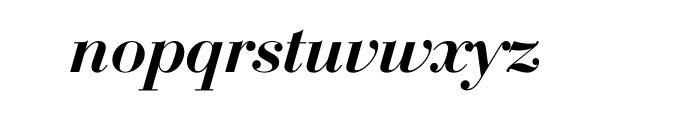 Bauer Bodoni TU Medium Italic OT Font LOWERCASE