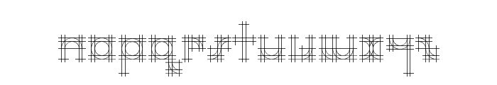 Bauhaus Sketch Font UPPERCASE