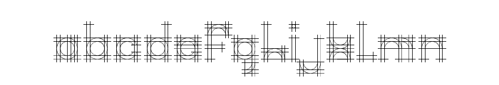 Bauhaus Sketch Font LOWERCASE