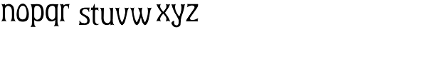 Baumfuss Two Font LOWERCASE