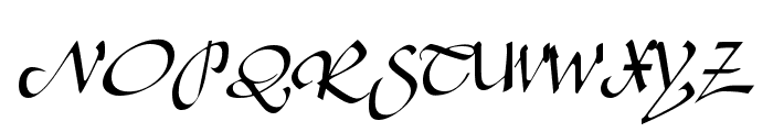 Bavand Regular Font UPPERCASE