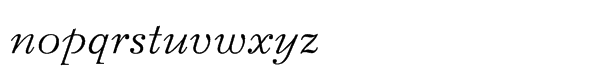 Bazhanov ItalicMultilingual Font LOWERCASE