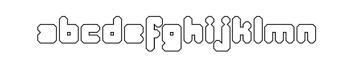 BDFimo-Outline Font LOWERCASE