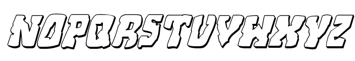 Beastian 3D Italic Font UPPERCASE
