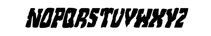 Beastian Condensed Italic Font LOWERCASE