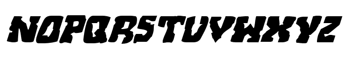 Beastian Expanded Italic Font UPPERCASE