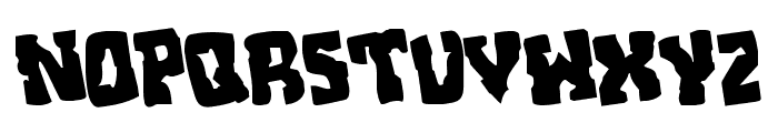 Beastian Rotated Regular Font LOWERCASE