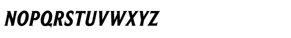 Beaufort Condensed Heavy Italic Font UPPERCASE