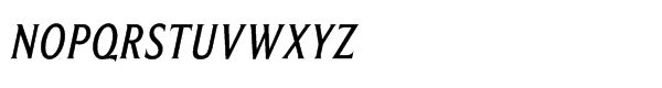 Beaufort Condensed Medium Italic Font UPPERCASE