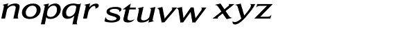Beaufort Extended Medium Italic Font LOWERCASE