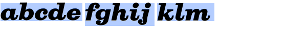 Belizio BlackItalic Font LOWERCASE