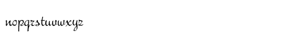 Bella Donna Regular Font LOWERCASE