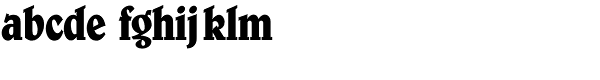 Belwe SB-Bold Condensed Font LOWERCASE
