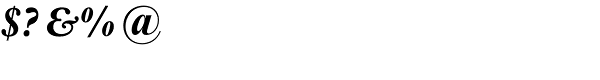 Bembo Std-Bold Italic Font OTHER CHARS
