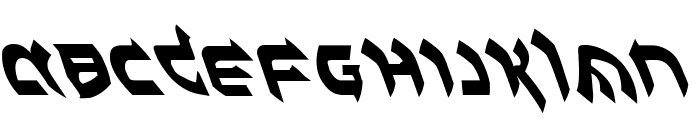 Ben-Zion Leftalic Font UPPERCASE