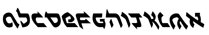 Ben-Zion Leftalic Font LOWERCASE